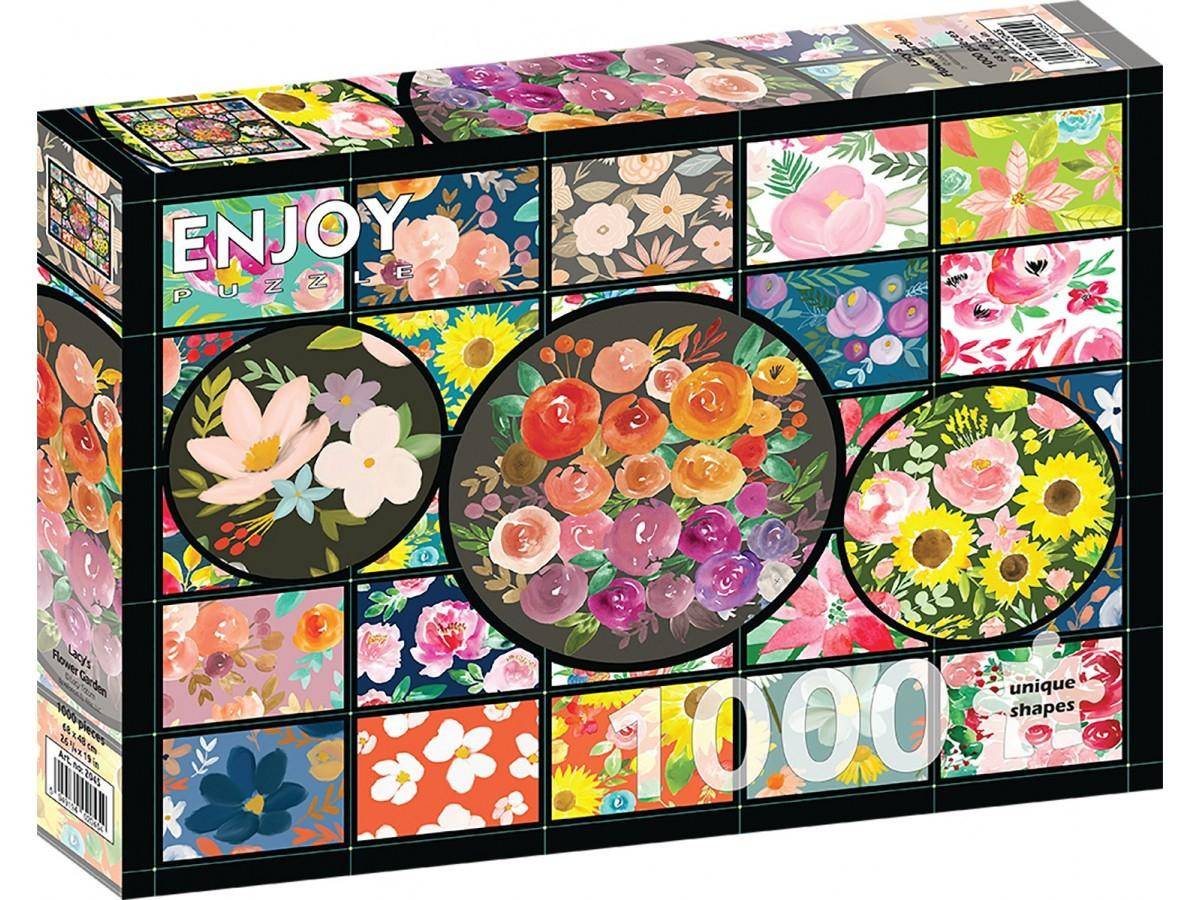 ENJOY Puzzel Bloementuin 1000 stukjes