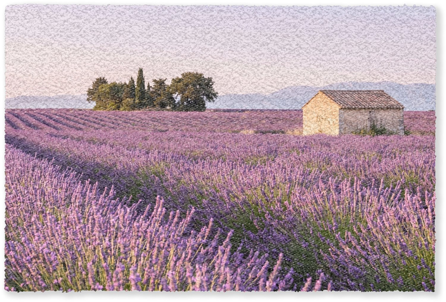 MuchoWow Deurmat Sereen Landschap - Paars - 60 x 40 cm
