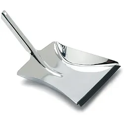 Kehrschaufel Edelstahl rostfrei mit Lippe 24 cm
