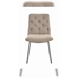 KAWOLA Stuhl CHARME Esszimmerstuhl Cord taupe