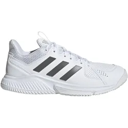 Adidas, Damen, Hallenschuhe, Court Flight (38), Grau, Weiss