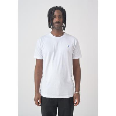 T-Shirt CLEPTOMANICX "Embro Gull", Herren, Gr. L, weiß, 100% Baumwolle, bestickt, normal, Rundhals, Shirts T-Shirt, mit Gull-Stickerei