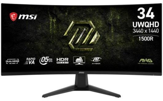 Monitor MSI MAG 346CQDF E20 34" UltraWide QHD 200Hz Rapid VA Curvo HDR Ready