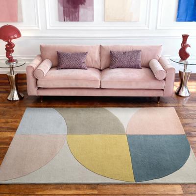 Wollteppich TED BAKER "Savile", creme multifarben, B:200cm H:17mm L:290cm, Wolle, Teppiche, Wolle, Naturteppich, Handgemacht, Wohnzimmer, Schlafzimmer, bunt