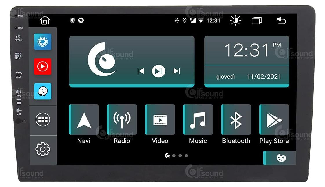 Selius Universele 2DIN autoradio met Android, GPS, WiFi, Bluetooth en 10 inch touchscreen