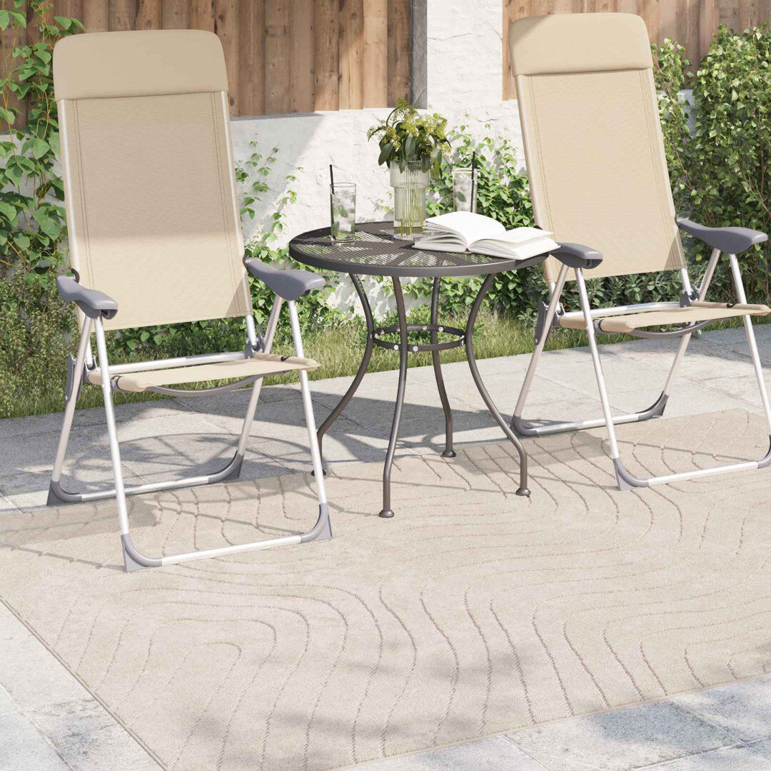 17 Stories Modern Indoor and Outdoor Rug Beige Rectangle 120 x 170 cm