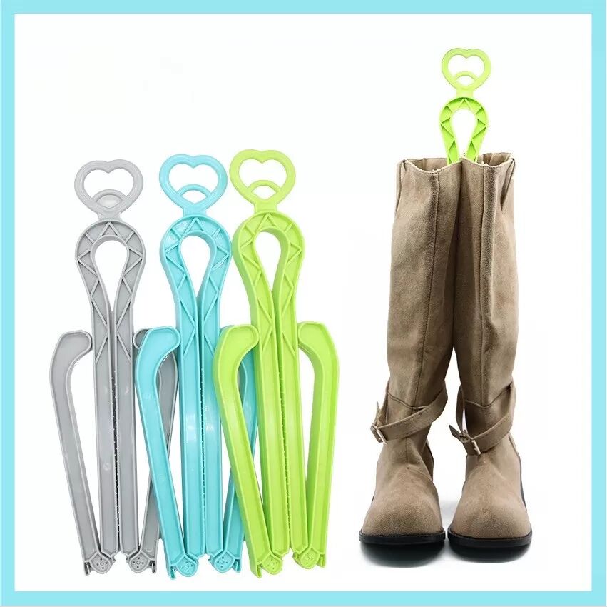 INF 2er-Pack Lange Stiefelformer-Clips - Halten Stiefel aufrecht und organisiert Blau