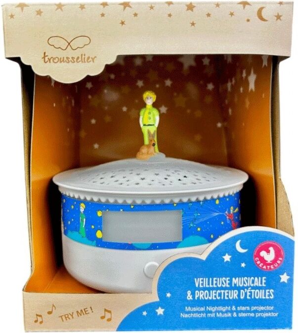 Veilleuse Musicale Projecteur d'Etoiles Le Petit Prince 14 cm - Trousselier