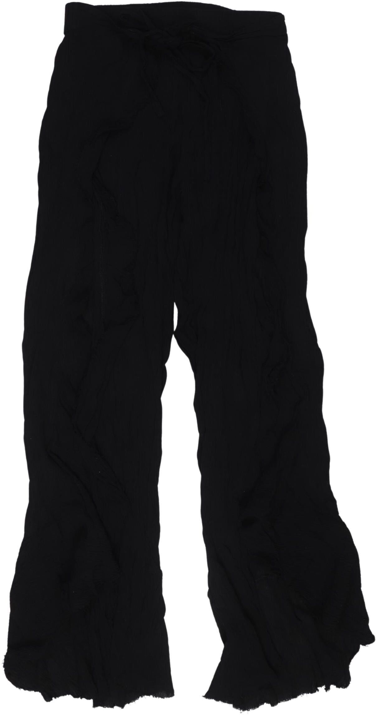 asos Damen Stoffhose, Schwarz, Gr. EU 36, Viskose - Second Hand