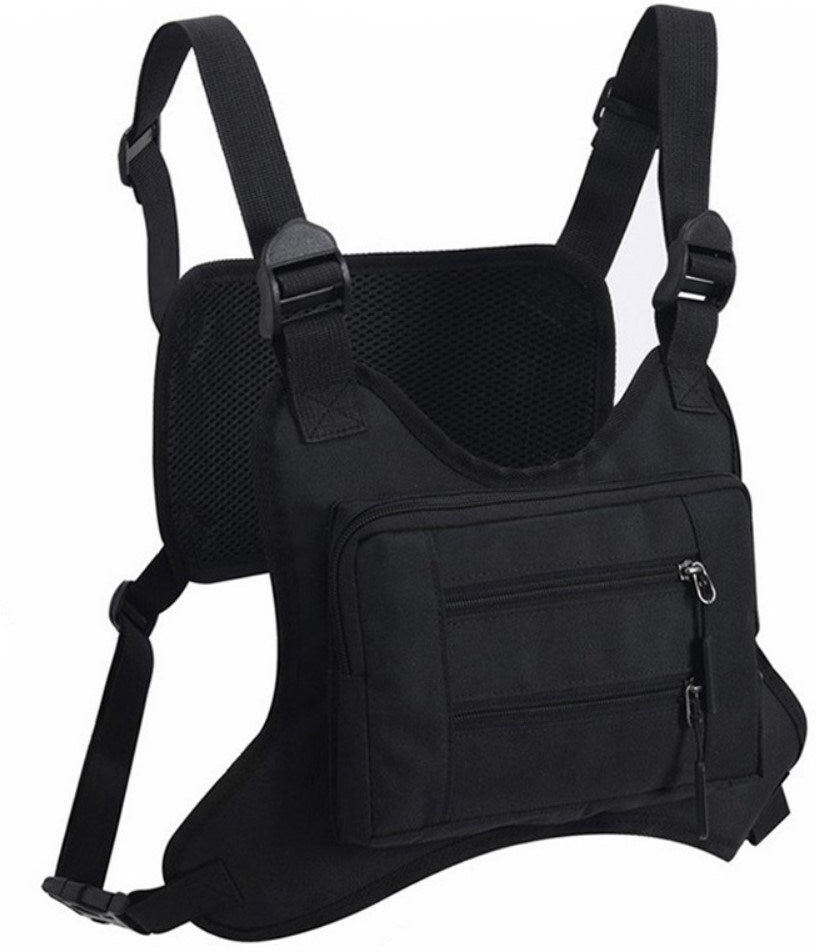 TABLETCOVERS.DK Outdoor Vest med Polyester Taske - Sort