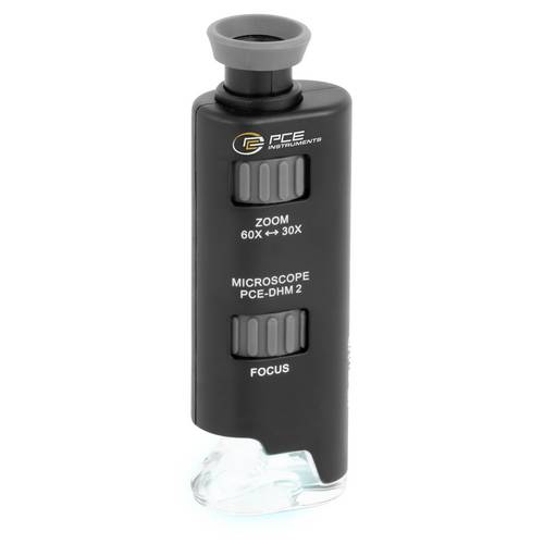 PCE Instruments LED Mikroskop PCE-DHM 2handlich|leicht|ideal für den mobilen Einsatz |30...60 x |stufenlos einstellbar