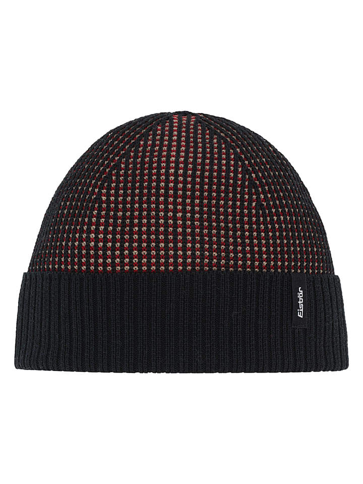 Eisbär Mütze "Flux" in Schwarz/ Rot - onesize
