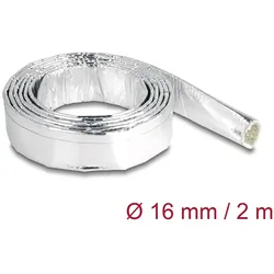 DELOCK Kabelschlauch aus Glasfasergeflecht und Alu 2m x 16mm