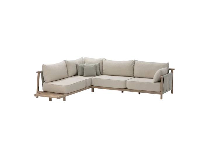 Lounge Vaia, Edy&liv, beige/weissgrün, Holz
