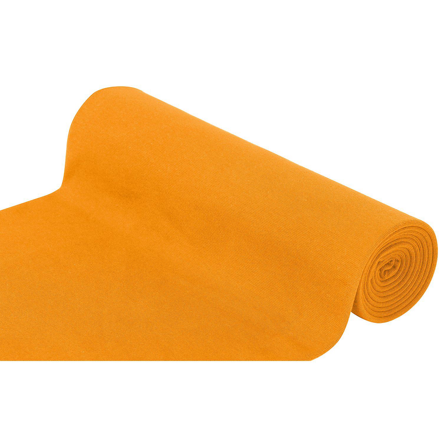 Glatter Bündchenstoff "Comfort", ocker