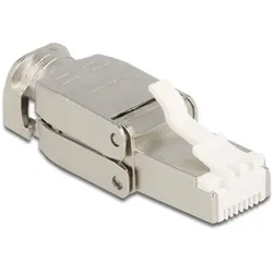 DELOCK RJ45 Stecker Cat.6A STP werkzeugfrei