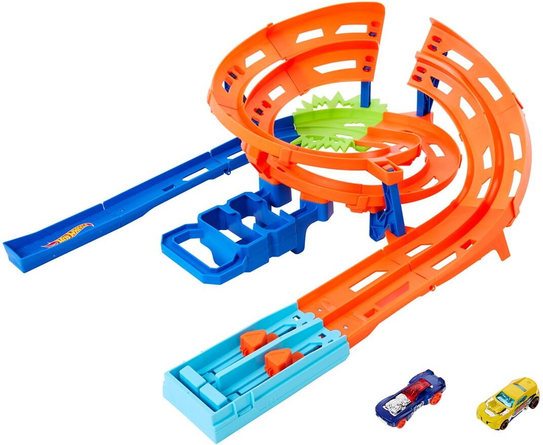 Hot Wheels Pista para coches de juguete Choque en la pista Action.