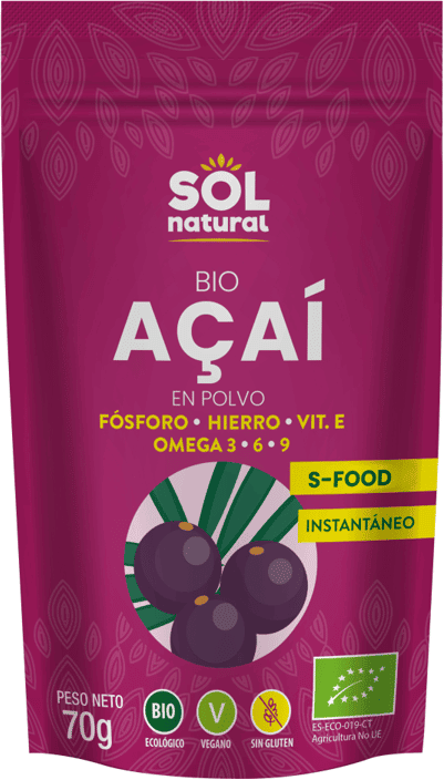 Sol Natural Açaí en Polvo Bio 70g