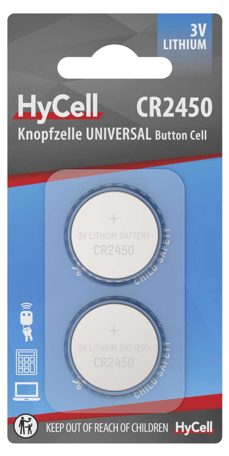 Ansmann CR2450 Lithium Knopcelbatterij 3V, 2 stuks