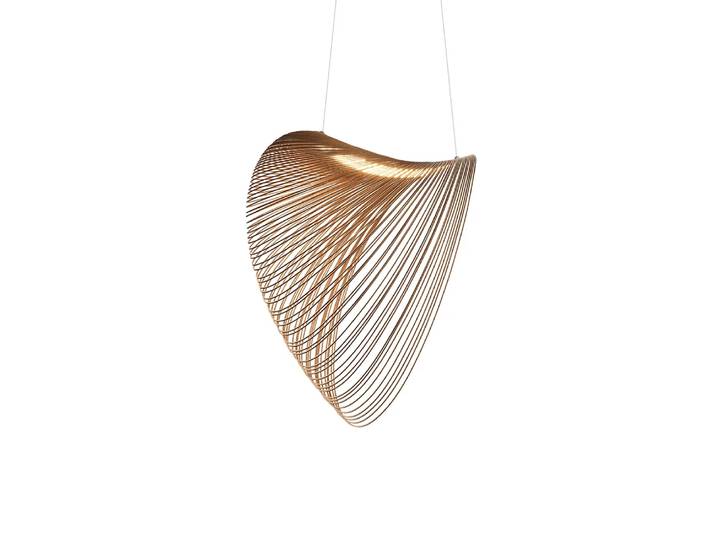 Luceplan Suspension Illan birch, ø80cm