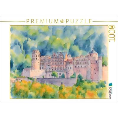 CALVENDO Puzzle Schloss Heidelberg | 1000 Teile Lege-Größe 64x48cm Foto-Puzzle für glückliche Stunden