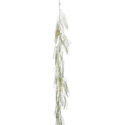 Kunstgirlande CREATIV GREEN "Girlande", grün (weiß), L:184cm, Kunststoff, Kunstpflanzen, mit zahlreichen Beeren