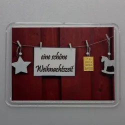 Goldbarren 1g "Schöne Weihnachtszeit" (Motivbox)