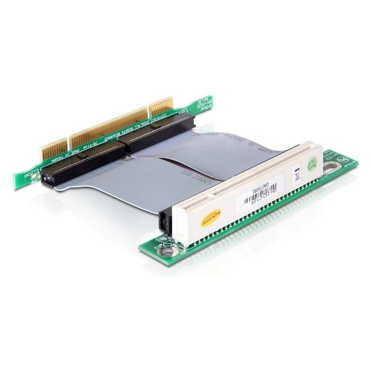 Delock Riser card PCI 32 Bit with flexible cable left insertion (41793)