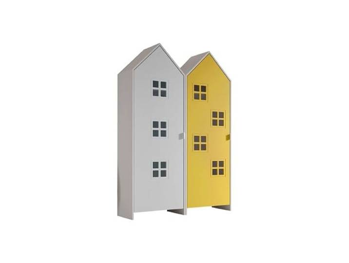 Vipack Casami Schrank-Kombination, 2-teilig, Weiß / Gelb