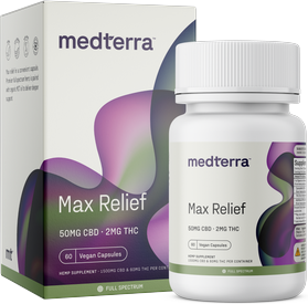 Medterra Max Relief CBD + THC Capsules