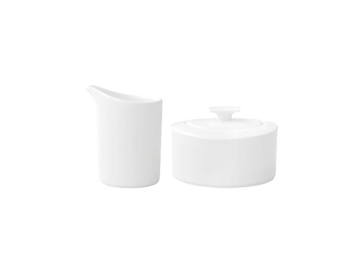 Milch- und Zuckerset VILLEROY & BOCH Milch- und Zuckerset Modern Grace 2er Set weiß , weiß, 2, Porzellan, Geschirr-Sets, Milch- und Zuckerset, Spülmaschinengeeignet, Mikrowellenfest
