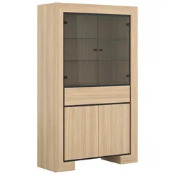 VITRINE Lucius Holz und Schwarz