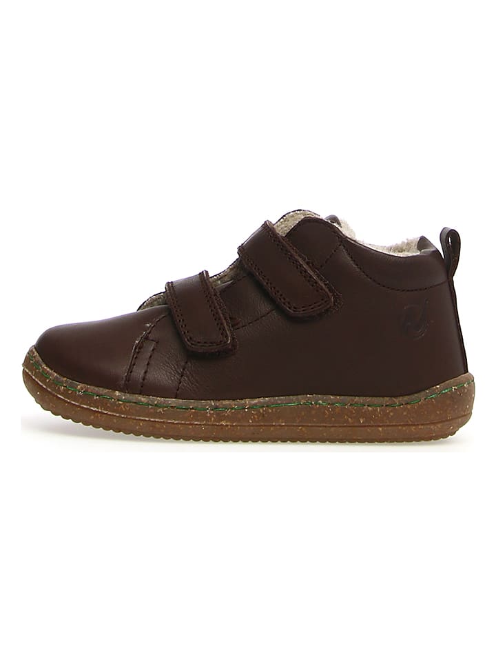Naturino Leder-Sneakers "Windy" in Dunkelbraun - 25