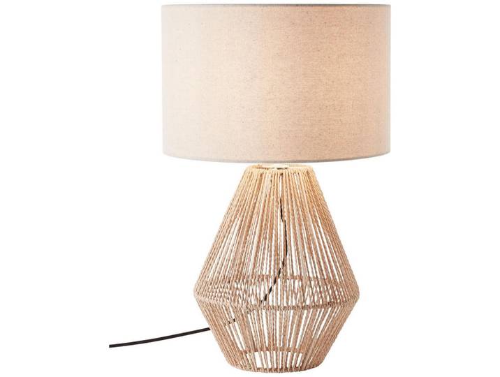 Brilliant Tischleuchte Laraine 93097/09, Beige, Metall, E27, 33x52x33 cm, Lampen & Leuchten, Innenbeleuchtung, Tischlampen