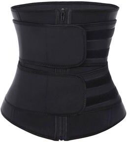 Friendly Fresh Finds Neoprene Slimming Waist Trainer Girdle Sauna Sweat Shaping Belt For Women black m