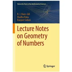 Lecture Notes on Geometry of Numbers, Fachbücher von R. J. Hans-Gill