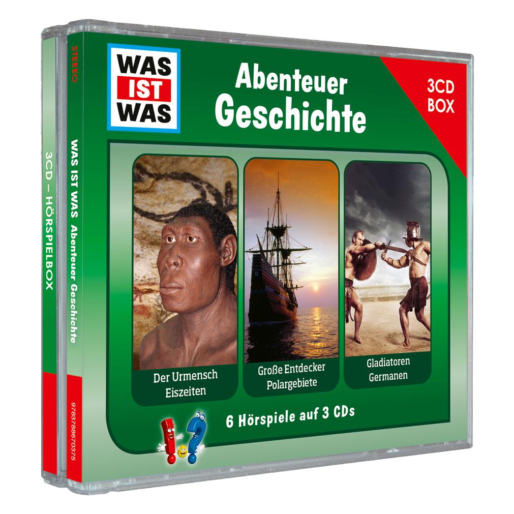 Tessloff WAS IST WAS 3-CD Hörspielbox. Abenteuer Geschichte (Tessloff Verlag Ragnar Tessloff GmbH & Co KG, Deutsch) (886703-7)