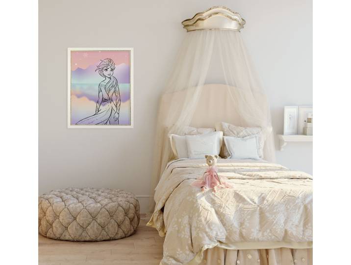 Wandbild KOMAR Disney Frozen Pastell Lights , rosa (farbe bild(er): lila,rosa), Disney, 1 Stk., Vlies, Bilder, Wandbild, 40 x 50 cm (Breite x Höhe) - Kinderzimmer, Dekoration
