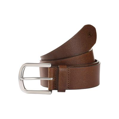 Synthetikgürtel TOM TAILOR "TTMARIO", Jungen, Gr. 70, braun (cognac), Rindsleder, unifarben, Basic, Gürtel, 4 cm breiter Kinder Gürtel, Jungs