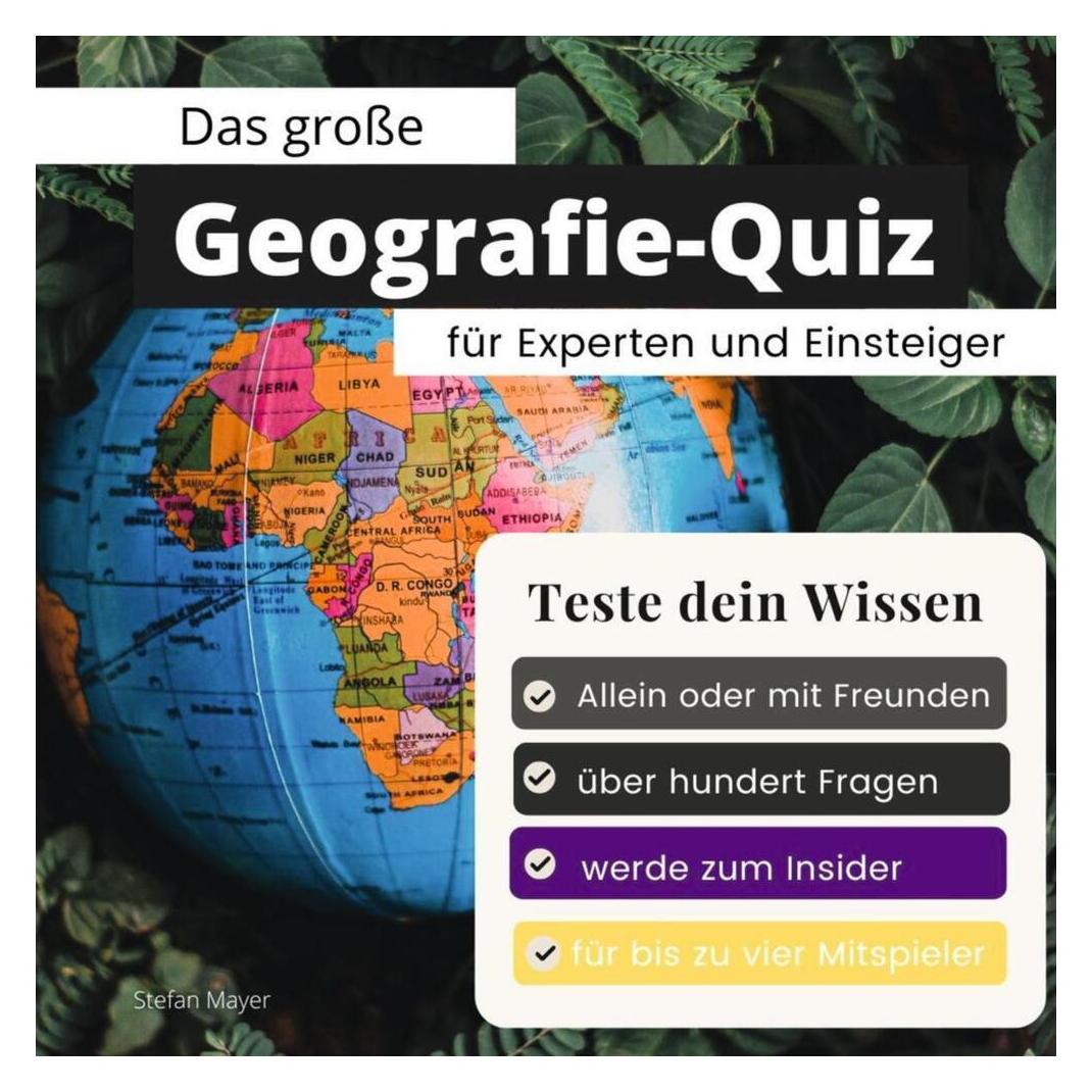 Various Publishers Mayer:Das grosse Geografie-Quiz für Expe (Deutsch) (54198485)
