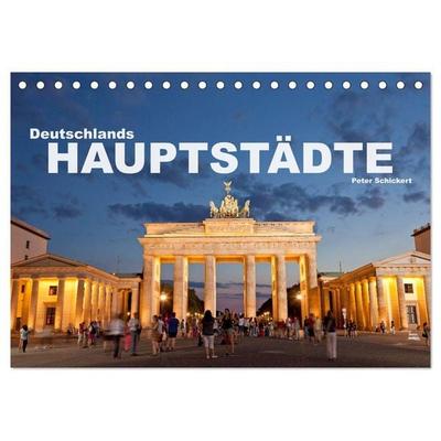 Deutschlands Hauptstädte (Tischkalender 2026 DIN A5 quer), CALVENDO Monatskalender