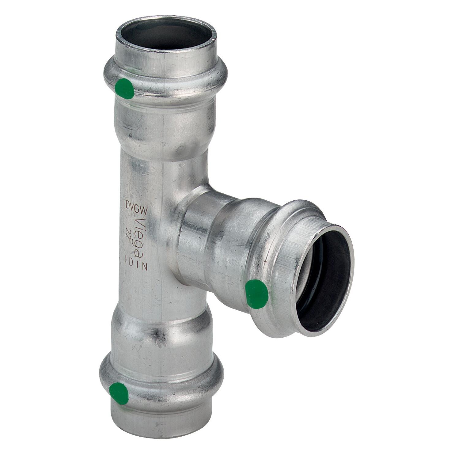 Viega Tee 28 x 22 x 28mm stainless steel (435974) (T-Verbindung) (435974)