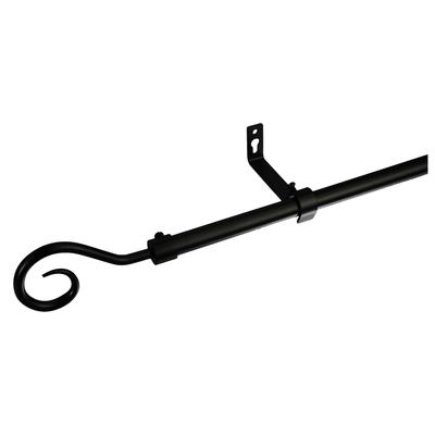 Gardinenstange LIEDECO "Syrakus Ã˜ 16 mm", schwarz, Ø:16mm, Gardinenstangen