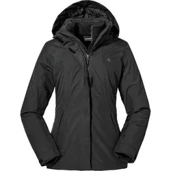 SCHÖFFEL Damen Doppeljacke 3in1 Partinello L, Größe 44 in Schwarz Schwarz