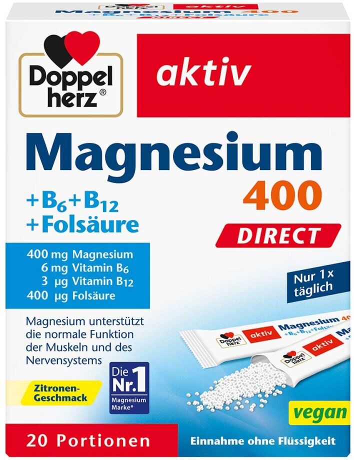 Doppelherz Magnesium + B Vitamine Direkt Pellets