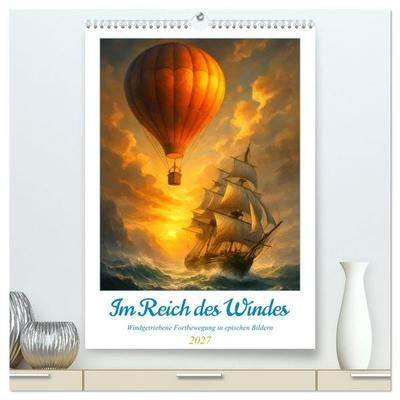 Im Reich des Windes (hochwertiger Premium Wandkalender 2027 DIN A2 hoch), Kunstdruck in Hochglanz