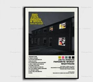 Uplift Picks Arctic Monkeys Album Cover Poster Canvas Music Wall Art Print 15 50x70 Cm no Frame