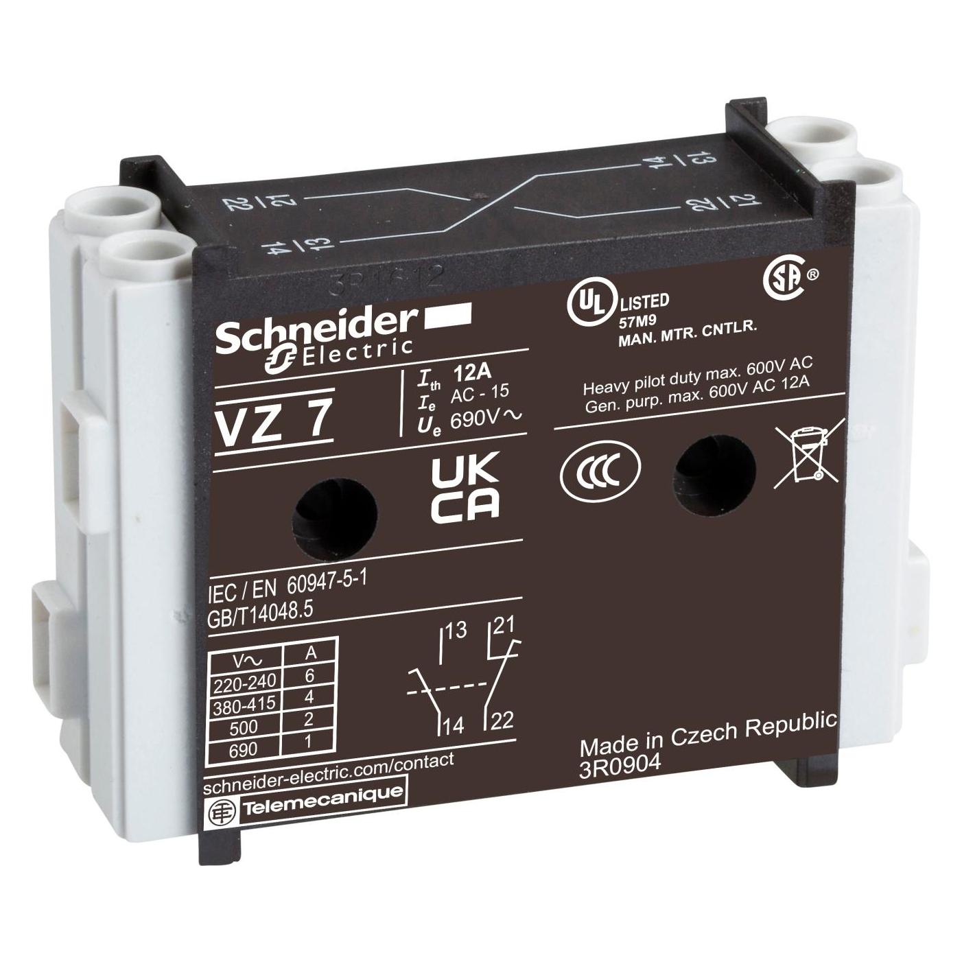 Schneider Electric Hilfskontaktblock 1Schließer 1Öffner (9725738)