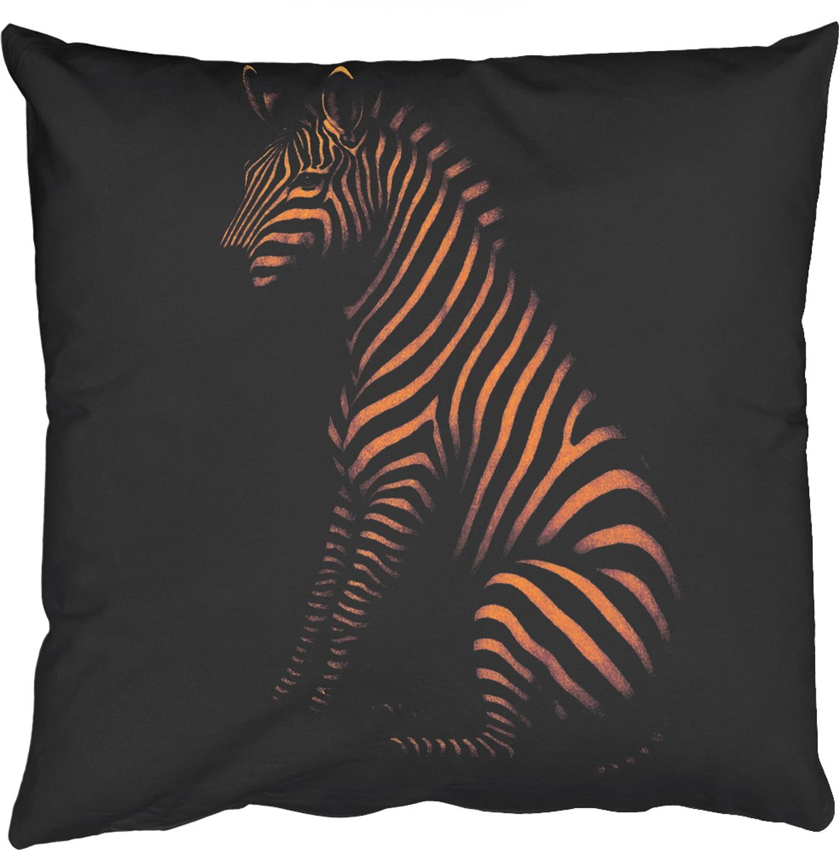 PillowMonkey Sierkussen Zebra met Gouden Strepen, 50 x 50 cm