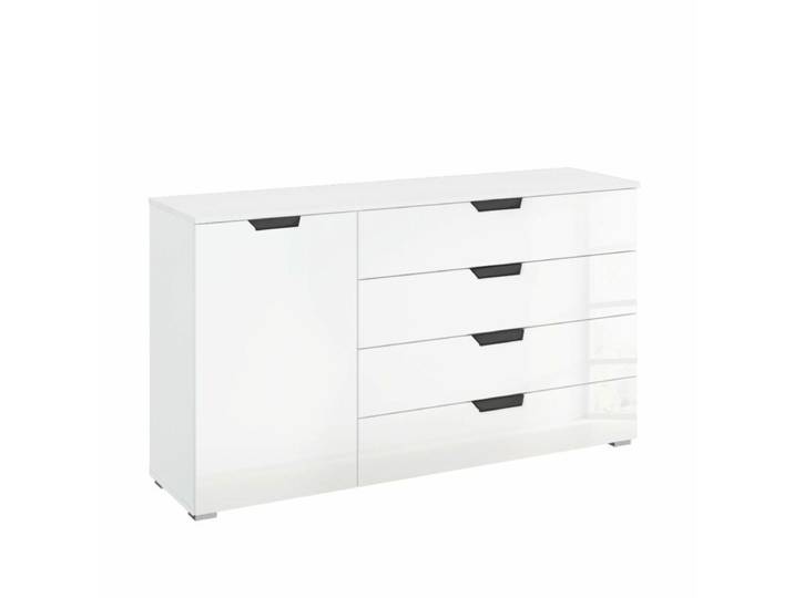Trendstore Romed Kommode - Kristallglas alpinweiß , 1 Tür 4